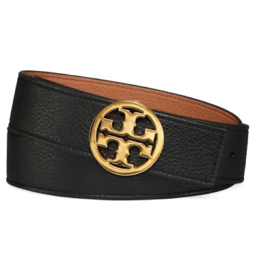 Tory Burch Reversible Black/Brown 1.5” Belt